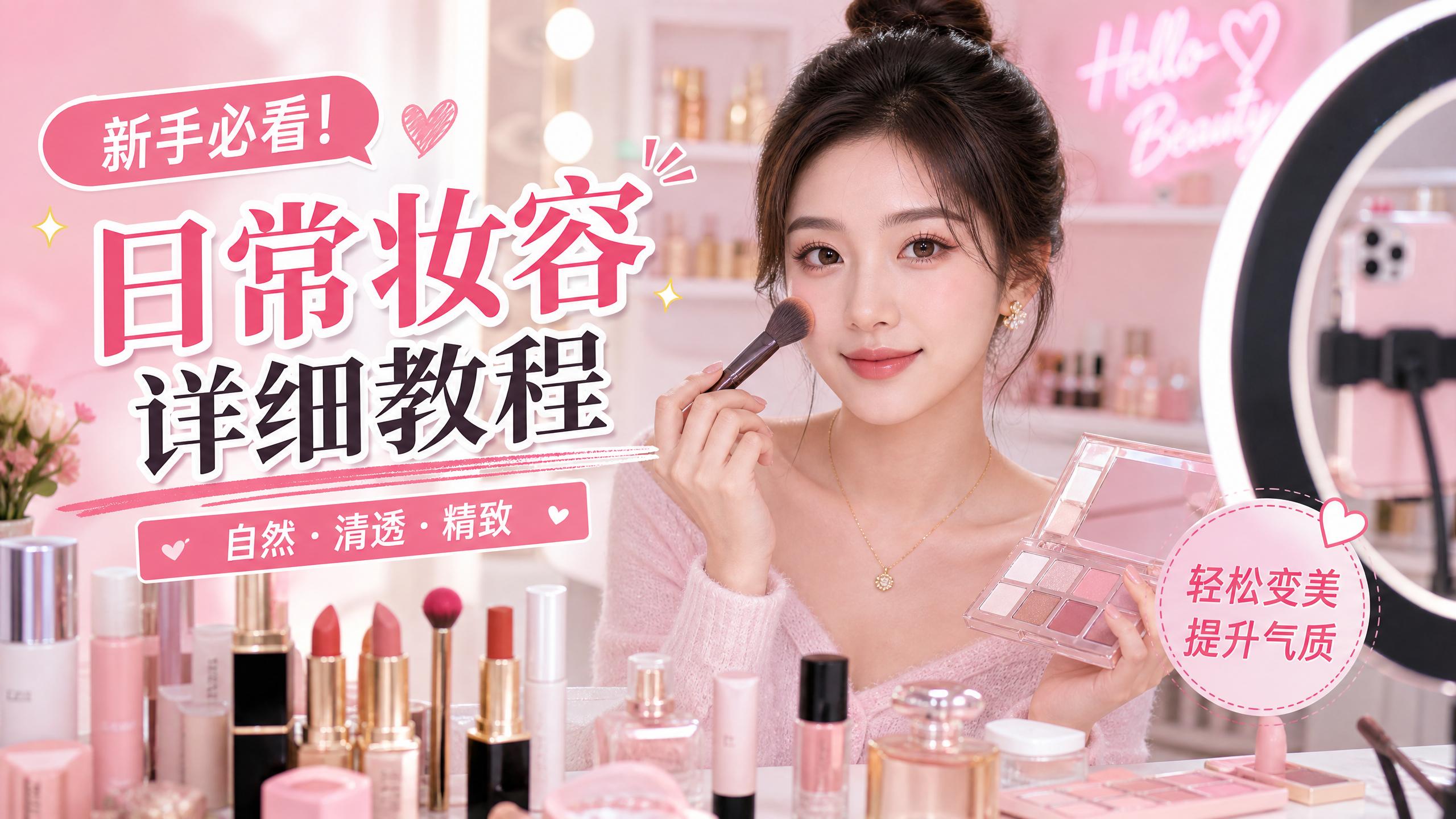 大象传媒美妆视频教程-日常妆容